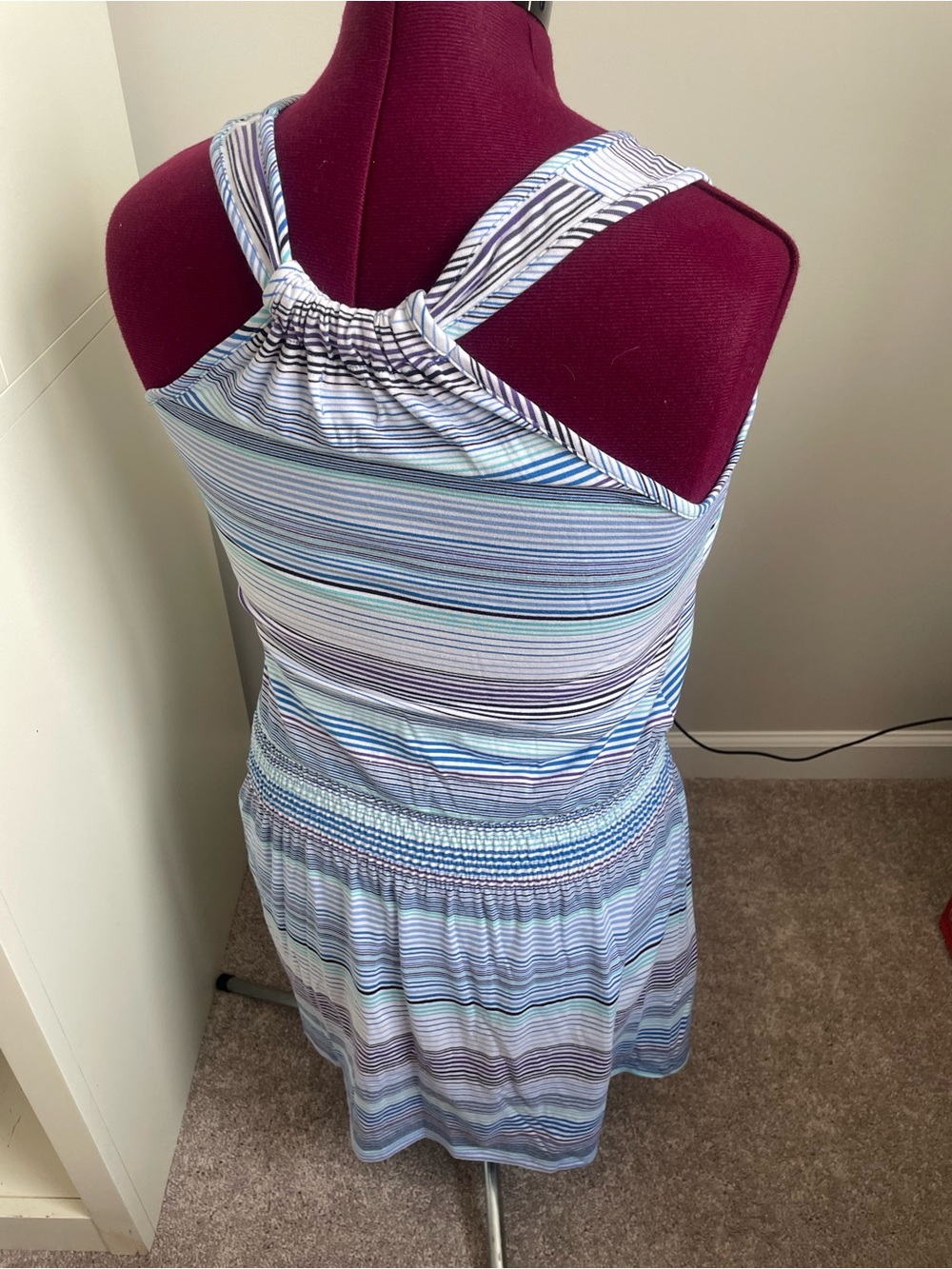 Mossimo Supply Co. Striped Sleeveless Dress in Blue, White and Mint